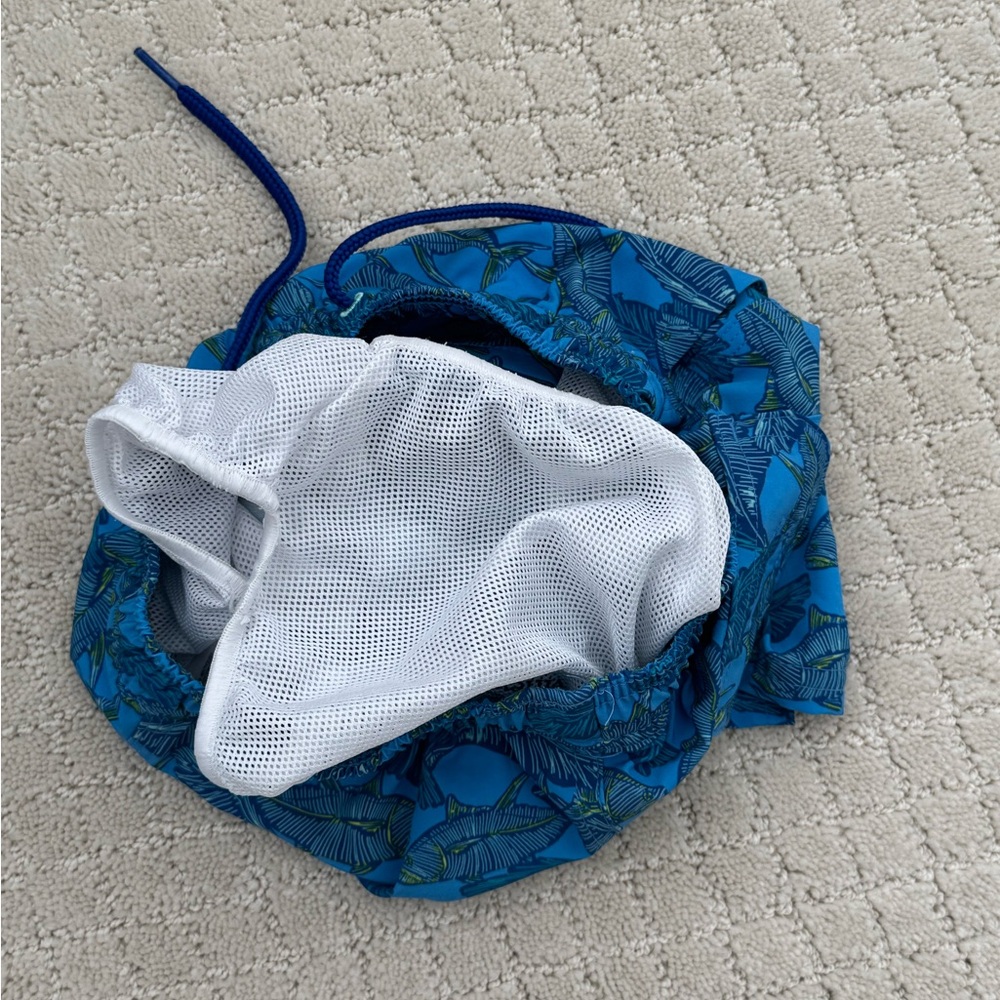 Vineyard Vines Blue Fish Toddler Boy Swim Trunks - Picture 4 of 5